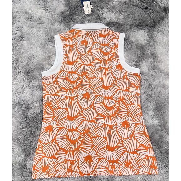 NWT TOMMY BAHAMA Women's Active Seashell 1/4 Zip Golf Polo Shirt NWOT Size L - Picture 3 of 6